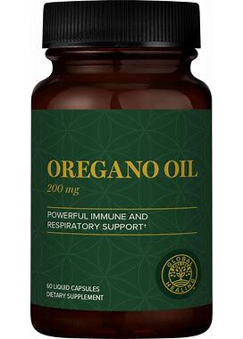 Global Healing Oregano Oil Capsules - Vegan Supplement For Immune System Support, Promotes Respiratory Health & Normal Digestion Health, Gas & Gut