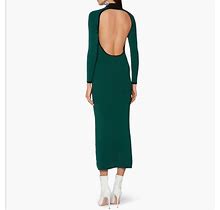 Staud Dresses | Staud Open Back Maxi Dress | Color: Black/Green | Size: L