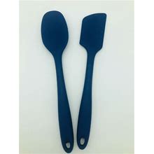 RSVP Silicone Spatula + Spoon Blue