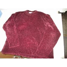 Women's Croft & Barrow Pull Over Knit Cardigan Sweater, Large, GUC
