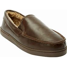 Wide Width Men's Romeo Slippers By Kingsize In Brown (Size 10 W)
