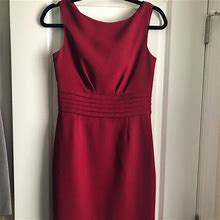 Banana Republic Dresses | Red Dress - Perfect For Work And Date Night | Color: Red | Size: 0