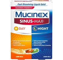 Mucinex Sinus-Max Maximum Strength Day And Night Liquid Gels - 24 Liquid Gels..