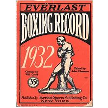 Everlast Boxing Record 1932 At Noble Knight Games