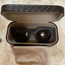Bottega Veneta Accessories | Bottega Veneta Bv 298/S Gkihd Leather W/Grey Tortoise Sunglasses 51-22-140 | Color: Gray | Size: Os