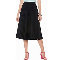Chums | Ladies | Sunray Permanent Pleat Jersey Skirt Black 16 Petite