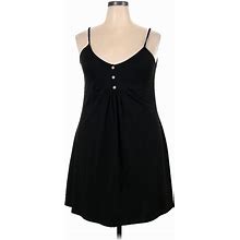 Shein Casual Dress - Mini: Black Solid Dresses - Women's Size 3X