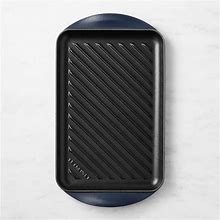 Le Creuset Enameled Cast Iron Skinny Grill, Matte Navy | Williams Sonoma