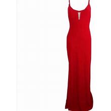 Calvin Klein Dresses | Calvin Klein Red Sleeveless V-Neck Gown | Color: Red | Size: 6