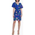 Kensie Women's Floral Printed Shift Contemporary Dress