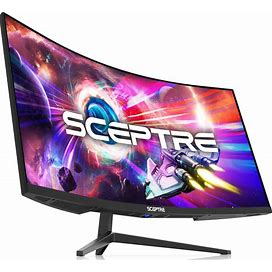 Sceptre 34-Inch Curved Ultrawide WQHD Monitor 3440 X 1440 R1500 Up To 165Hz Displayport X2 99% Srgb 1Ms Picture By Picture, Machine Black 2023