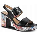 Spring Step Azucar Platform Sandal | Women's | Black Multicolor | Size EU 37 / US 6.5-7 | Sandals