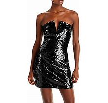 Ramy Brook Womens Skyla Sequined Mini Cocktail And Party Dress