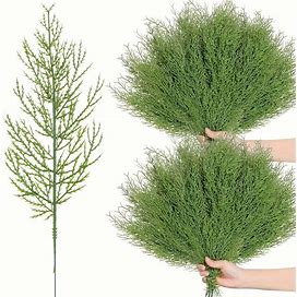 8/15/30Pcs Christmas Artificial Pine Needles, Artificial Pine Branches, Artificial Greenery Stems Decorative Faux Tree Branches,Handpicked,Temu