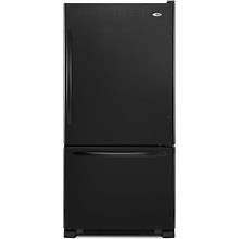 Amana 22.1-Cu Ft Bottom-Freezer Refrigerator (Black) | ABB2224BRB