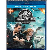 Chris Pratt JURASSIC WORLD FALLEN KINGDOM Blu-Ray & DVD New Sealed