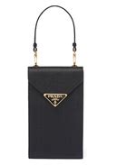 Prada Saffiano Leather Mini-Bag, Women, Black