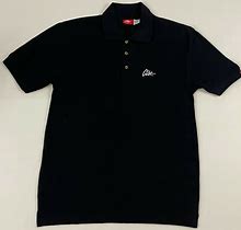 Men's Clsc. Life Streetwear Clothing Graphic Black Polo T Shirt Size M