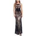 Glitter Evening Dress For Women Party Elegant Gowns Bodycon Mermaid Maxi Dresses Ladies Sequined Formal Occasion Dress