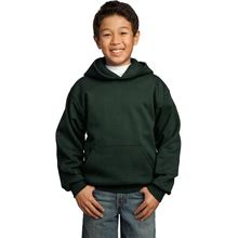 Port & Company Youth Pullover Hooded Sweatshirt PC90YH Dark Green Medi