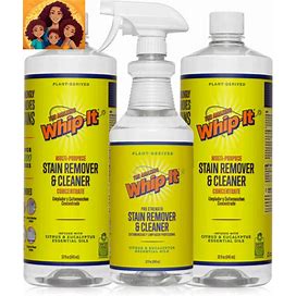 Whip-It Stain Remover And Concentrate Kit, 2-32Oz Concentrates & 1-32