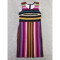 Venus Women's Dress Size M Multicolor Stripe Sleeveless Polyester Blend Sheath