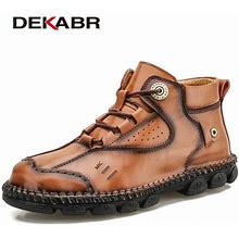 Genuine Leather Men's Boots High Quality Comfortable Working Boots