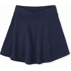 The Children's Place Girls French Terry Skort | Size XL (14) | BLUE | Cotton/Polyester