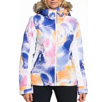 Roxy Women's Jet Ski Jacket, XS, Bright White Pansy Pansy | Mothers Day Gift