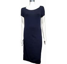 Talbots Womens Cashmere Silk Blend Sheath Midi Dress Size Small Timeless Classic