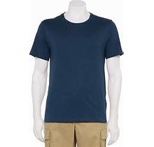 Men's Adaptive Sonoma Goods For Life® Easy Dressing Crew Tee, Size: Medium, Dark Blue