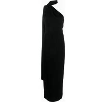 Solace London - The Demi One-Shoulder Maxi Dress - Women - Polyester - 10 - Black