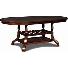 New Classic Bixby Espresso Oval Extendable Dining Table