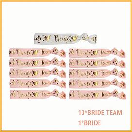 Bridal Stretch Elastic Wristband Elegant Wrist Decoration Accessories Kit For Women And Girls,White Handpicked,Temu