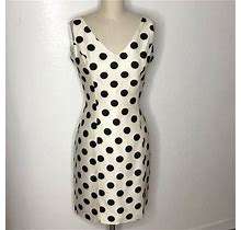 Vintage Dresses | Vintage Kenar Polka Dot Tea Party Mod 60S Dress 8 | Color: Black/Cream | Size: 8