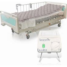Serenelife SLAIRMATR45 Hospital Bed Air Mattress - Bubble Pad Mattress
