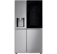 LG LRSOS2706 36 Inch Wide 27.1 Cu. Ft. Energy Star Certified Side By Side Refrigerator With Craft Ice And Instaview Printproof Stainless Steel