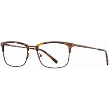 Michael Ryen Eyeglasses MR-312 C01 Tortoise/Chocolate 58mm Male Stainless Steel