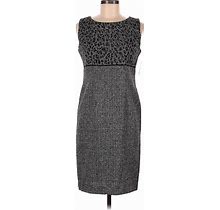 Danny & Nicole Casual Dress - Sheath: Gray Dresses - New - Women's Size 6 Petite