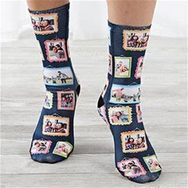 Framed Photo Personalized Adult Photo Socks