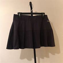 Adidas Skirts | Adidas, Size Large, Black Womens Mini Skort With Shorts | Color: Black | Size: L