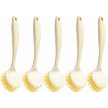 Beige 5Pcs Household Kitchen Cleaning Cleaning Tools Dish-Washing Large
