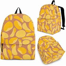 Potato Chip Pattern Print Backpack