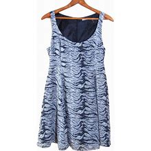 Kimchi Blue Dresses | Kimchi Blue Dress Size 2 Gray Black Striped A Line Sleeveless Short Chiffon Xs | Color: Black/Gray | Size: 2