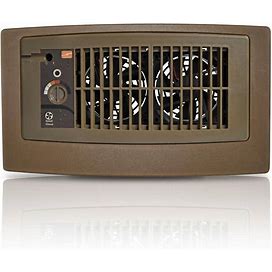 Flush Fit Smart Register Booster Fan In Brown With Adaptor Plate Included