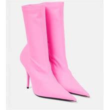 Balenciaga, Knife 110 Sock Boots, Women, Pink, US 7, Ankle Boots, Leather