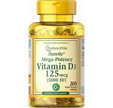 Puritan's Pride Vitamin D3 250 Mcg (10,000 IU)-200 Softgels, Immune Support