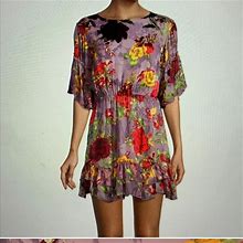 Alice + Olivia Dresses | Alice + Olivia Katrina Floral Dress | Color: Purple/Red | Size: M