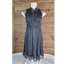 Silk Ruffle Dress - Size M