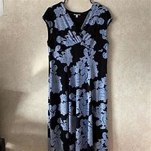 Croft & Barrow Women's Midi Dress - Blue - L